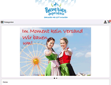 Tablet Screenshot of bavarian-superstore.de